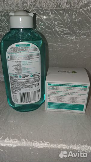 Набор Garnier гиалуроновый алоэ-тоник и алоэ-гель