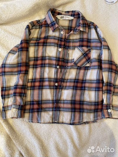 Рубашка и кофты для мальчика hm 98 размер