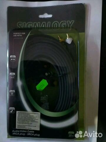 Кабель аудио-видео 3RCA-3RCA Signalogy