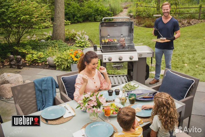 Газовый гриль weber genesis II E-310 GBS черный +