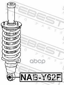 Сайлентблок переднего амортизатора nissan patro