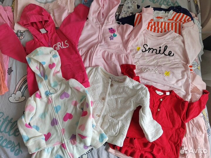 Вещи пакетом для девочки 86 92 zara hm