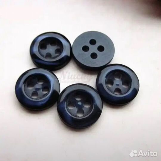 Пуговицы синие