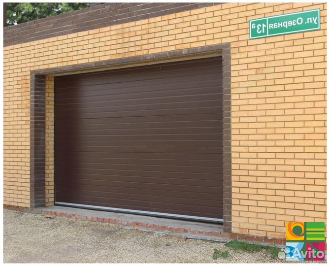 Секционные ворота для гаража alutech
