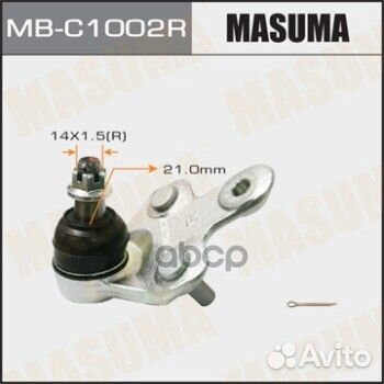 Опора шаровая R toyota highlander masuma MB-C10