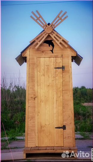 Дачный туалет с установкой SKU006