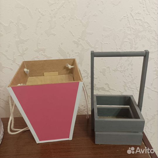 Деревянный ящик коробка для цветов