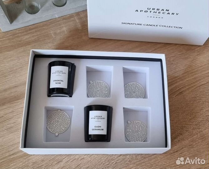 Ароматические свечи Urban Apothecary в подсвечнике