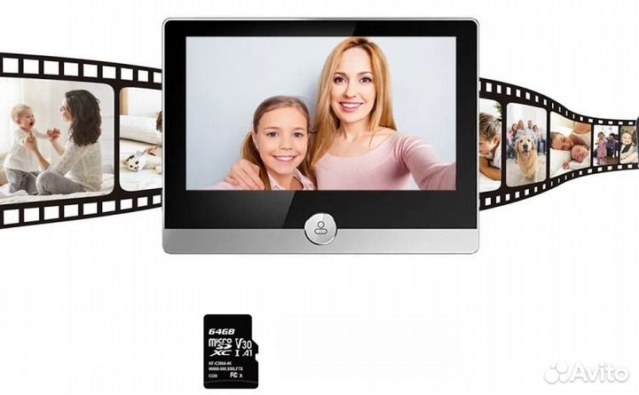 Видеоглазок цифровой с Wi-Fi JD-W1