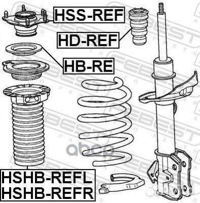 Пыльник амортизатора перед прав hshbrefr