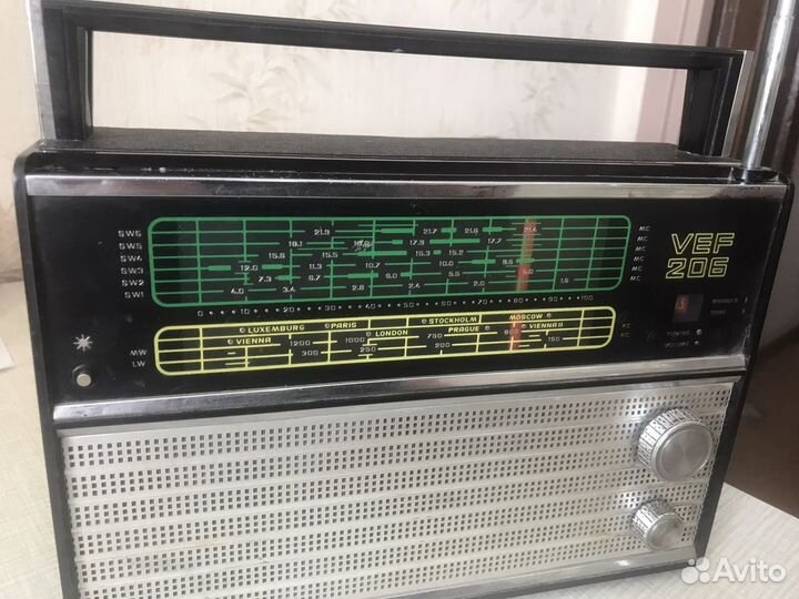 Радиоприемник vef 206 + блок питания