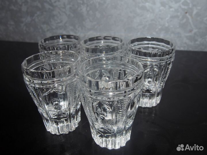 Стопки из чешского хрусталя СССР