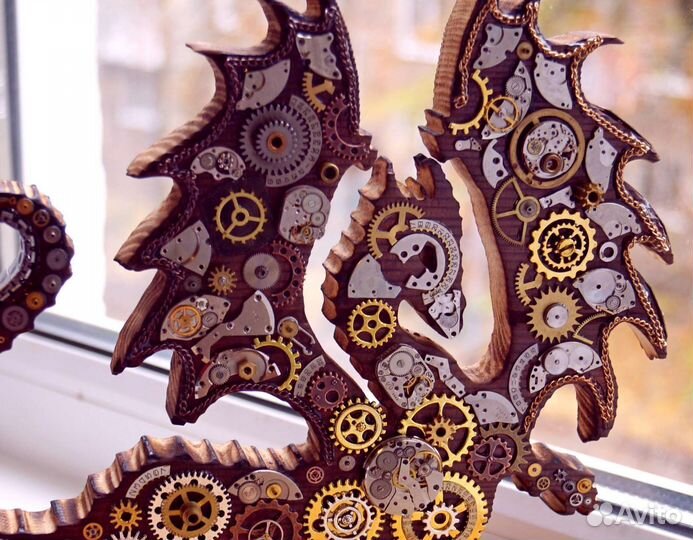 Статуэтка Дракон Стимпанк