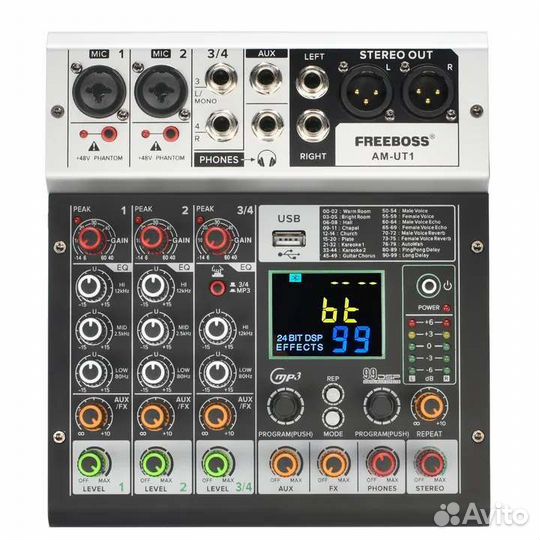 Микшерный пульт freeboss AM-UT1 4x канальный