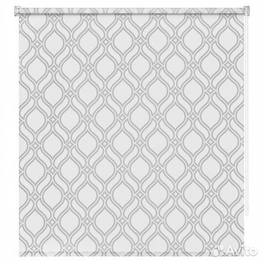 Штора рулонная мини decofest Ампир 60х160см серая