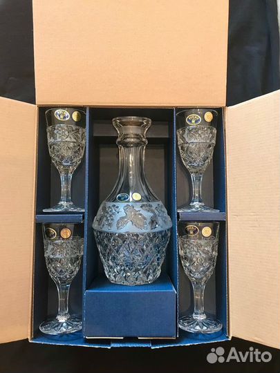 Набор для напитков из хрусталя Bohemia