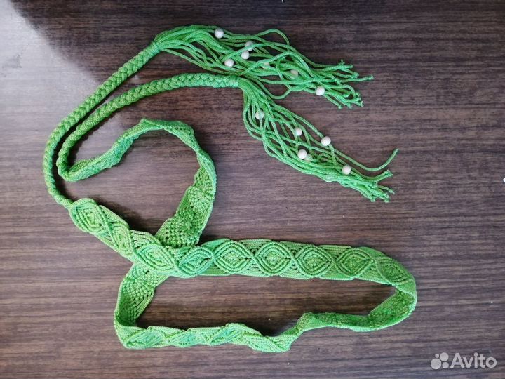 Пояс макраме