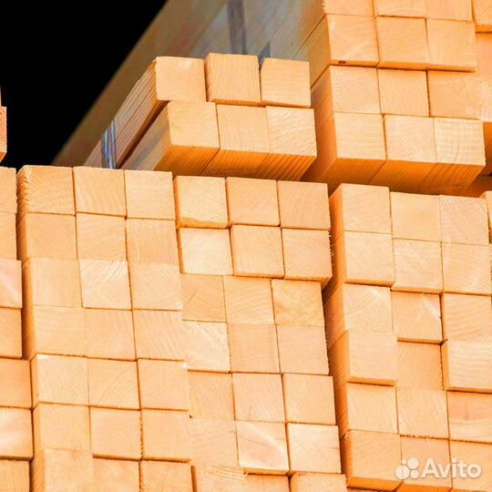Строганный брус лиственница 190х190мм, гост