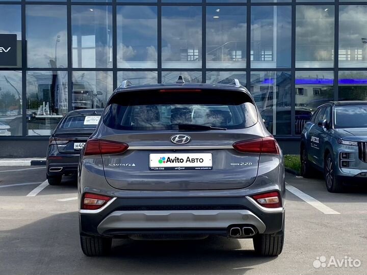 Hyundai Santa Fe 2.2 AT, 2019, 65 146 км