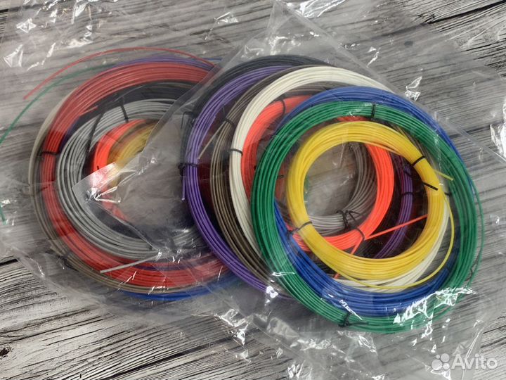 Набор пластика для 3D ручек в мотках по 10 метров