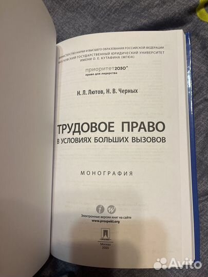 Трудовое право в уловиях больших вызовов