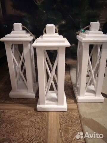 Фонарь из дерева декор в наличии и на заказ