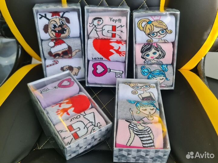 Носки женские набор три пары