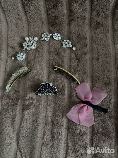 Заколка для волос, диадема,крабик