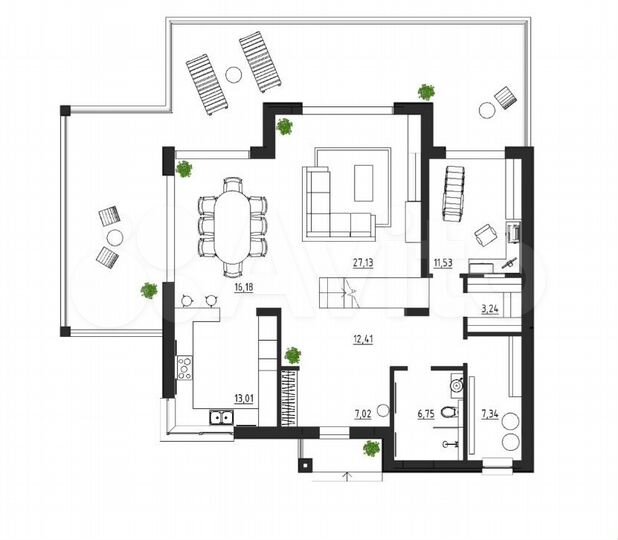 Дом 219 м² на участке 5,3 сот.
