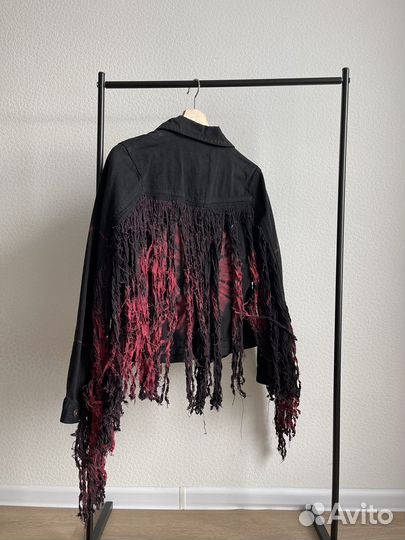 Джинсовая куртка с бахромой ASOS