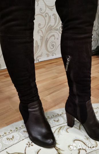Ботфорты натуральная кожа зима 37