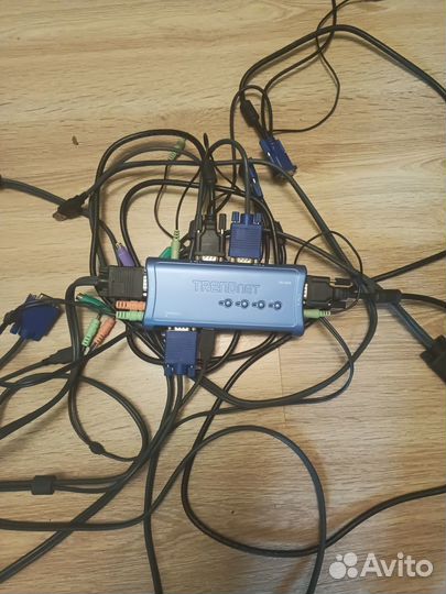 Переключатель/адаптер kvm trend net tk-409