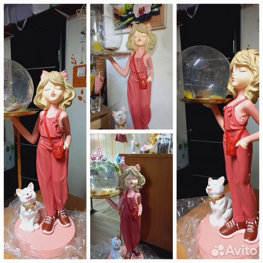 Интерьерная кукла с подносом