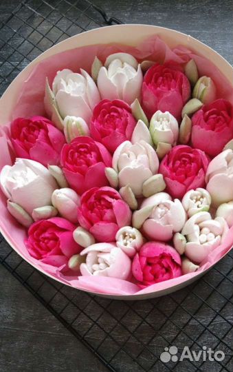 Цветы из зефира