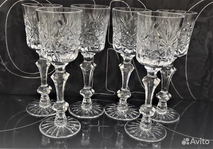 Хрустальные рюмки-кубки СССР 