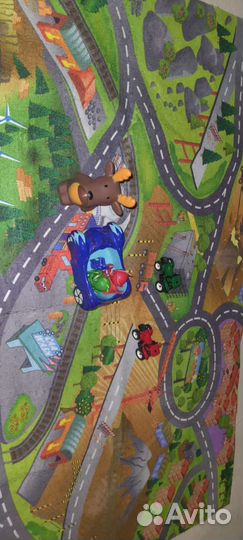 Детский коврик с дорогами