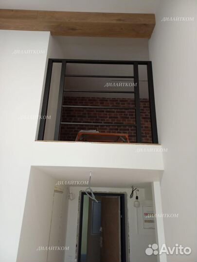 Лестница на антресольный этаж под ключ