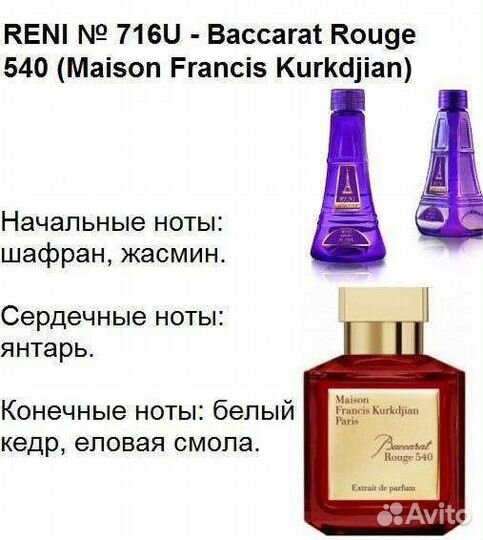 Reni духи на разлив Reni Parfum