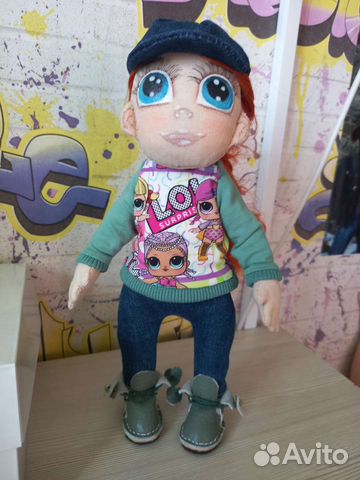 Текстильная интерьерная кукла