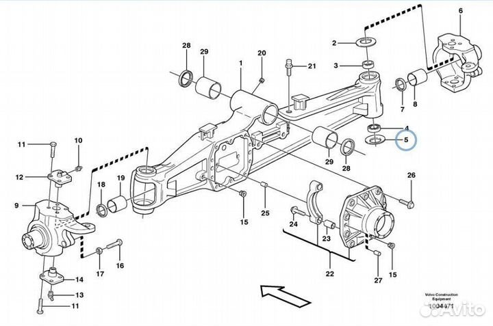 068807 (68807) Шкворневой набор на экскаватор