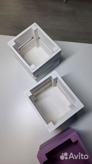 Ящики для цветов деревянные