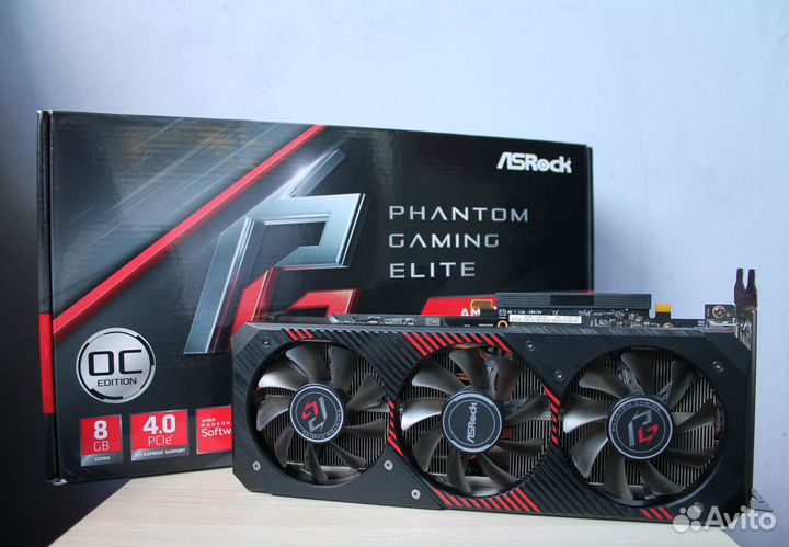 Видеокарта ASRock RX 5700 XT Phantom Gaming Elite