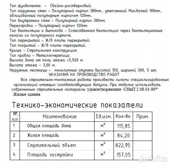 Готовый проект одноэтажного дома S-115м2