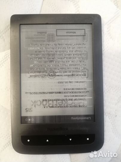 Электронная книга Pocketbook 624 экран не рабочий