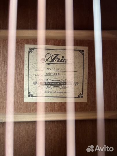 Акустика Aria новая+чехол, ремешок и медиаторы