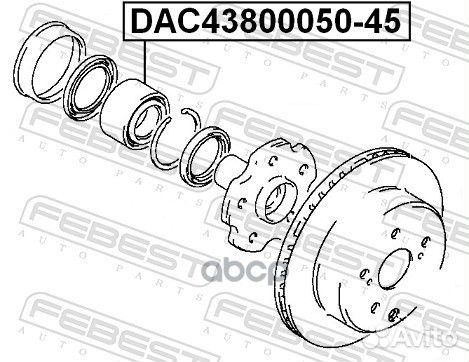 Подшипник ступ. зад. Toyota Supra 3.0 24V 86-96