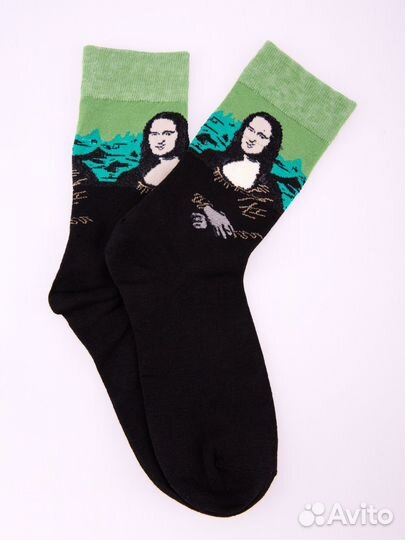 Носки 5 пар с принтом произведений искусств