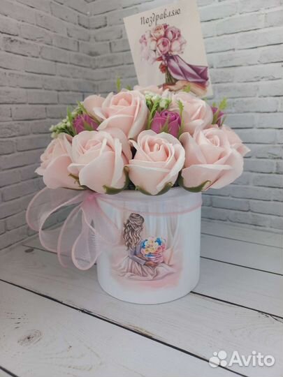 Букет из мыльных цветов