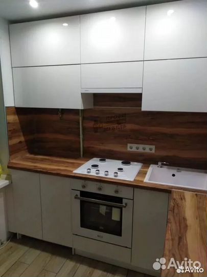 Кухня на заказ белый глянец