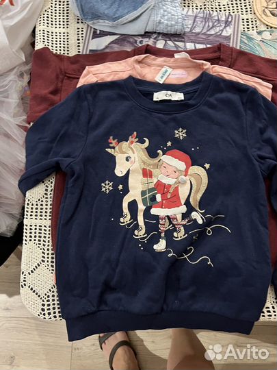 Вещи пакетом на девочку 104 110